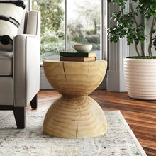 Load image into Gallery viewer, Nickie 17&#39;&#39; Tall Solid Wood Block End Table
