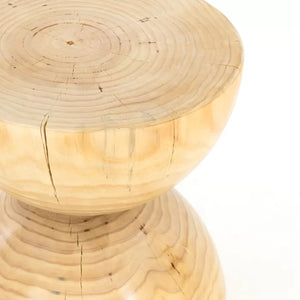 Nickie 17'' Tall Solid Wood Block End Table