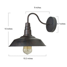 Load image into Gallery viewer, Black Nickolas 1 - Light Dimmable Barn Light SB2092
