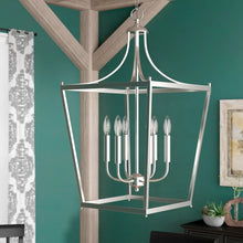 Load image into Gallery viewer, Nicolasa 6 - Light Lantern Geometric Chandelier
