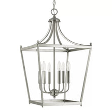 Load image into Gallery viewer, Nicolasa 6 - Light Lantern Geometric Chandelier
