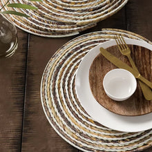 Load image into Gallery viewer, Nicolaus Striped 4 Piece Placemat Set
