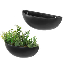 Load image into Gallery viewer, Niglaes 2 - Piece Ceramic Wall Planter Set (Set of 2)
