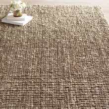 Load image into Gallery viewer, Nilles Handmade Handwoven Jute/Sisal Area Rug in Natural/Gray 2&#39;6&quot; x 4&#39;
