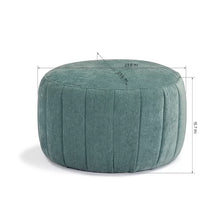 Load image into Gallery viewer, Nina 23.6&#39;&#39; Wide Velvet Round Pouf Ottoman
