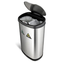 Load image into Gallery viewer, Nine Stars 13 Gallon Motion Sensor Multi-Compartments Trash &amp; Recycling Bin
