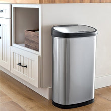 Load image into Gallery viewer, Nine Stars Stainless Steel 13.2 Gallon Motion Sensor Trash Can
