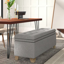 Load image into Gallery viewer, Nixon Upholstered Flip Top Storage Bench
