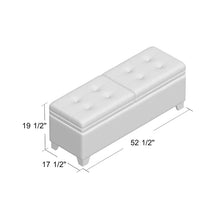 Load image into Gallery viewer, Nixon Upholstered Flip Top Storage Bench
