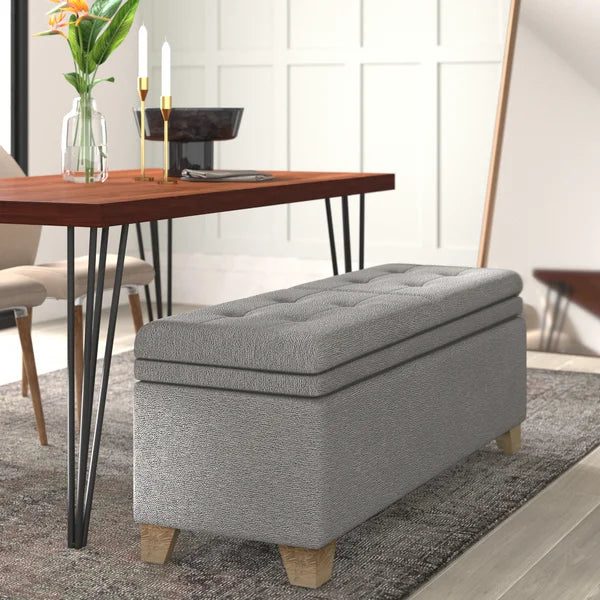 Nixon Upholstered Flip Top Storage Bench
