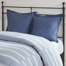 Load image into Gallery viewer, Noble Blue Standard Cotton Comforter Set queen
