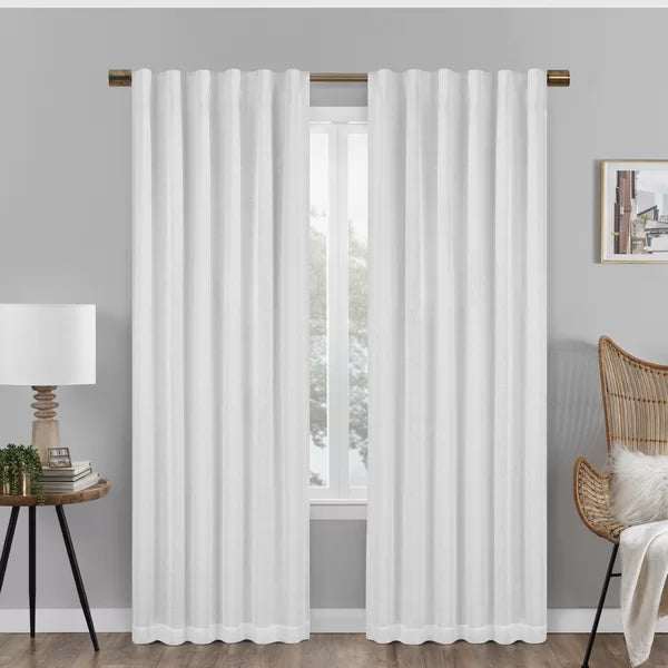 Nora Spa Blackout Rod Pocket Single Curtain Panel 50