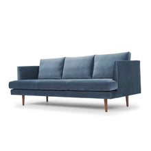 Load image into Gallery viewer, Norah Velvet 84&quot; Recessed Arms Sofa
