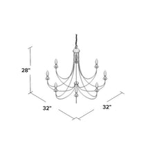 Load image into Gallery viewer, Norberto 8 - Light  Candle Style Classic / Traditional Chandelier MRM2345
