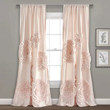 Load image into Gallery viewer, Noren Floral Semi-Sheer Single Curtain Panel 54" x 84" (SET OF 2)

