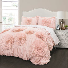 Load image into Gallery viewer, King Noren Pink Blush Microfiber Traditional 3 Piece Comforter Set
