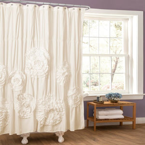 72" W x 72" L Noren Solid Color Single Shower Curtain