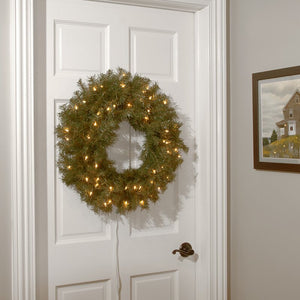 24" Norwood Fir Lighted Wreath