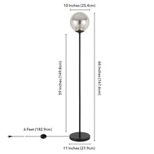 Load image into Gallery viewer, Novalie Mercury Glass 66&quot; Floor Lamp #901HW
