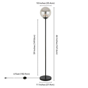 Novalie Mercury Glass 66" Floor Lamp #901HW