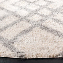 Load image into Gallery viewer, Novotny Geometric Area Rug in Cream/Gray round 8&#39;
