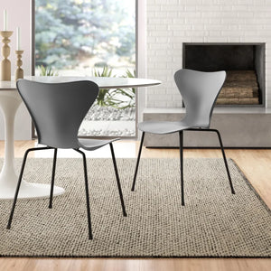 Gray Nowell Stacking Side Chair (Set of 2)