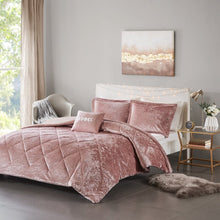 Load image into Gallery viewer, KingCal King Duvet 2 Shams 1 Pillows Blush Nussbaum Comforter Set MRM418
