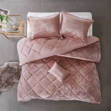 Load image into Gallery viewer, Nussbaum Velvet 3 Piece Comforter Set Blush #2153HW
