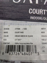 Load image into Gallery viewer, Safavieh Courtyard Cream / Green Rugs 2&#39;3&quot; x 6&#39;7&quot;
