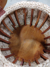 Load image into Gallery viewer, Woven Storage Ottoman Natural - Threshold™ designed with Studio McGee 24&quot; x 24&quot; x 15&quot;
