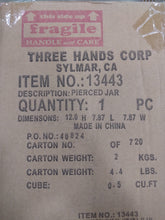 Load image into Gallery viewer, Plutus Modern Pierced Ceramic Jar in Gold 13&quot; x 8&quot;
