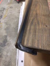 Load image into Gallery viewer, 24&quot; W Dark Walnut Sussman 2 Piece Pine Solid Wood Shelf with Towel Bar
