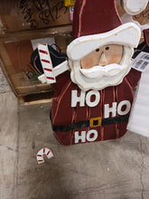 Load image into Gallery viewer, Wooden Santa Ho Ho Ho Figurine
