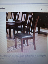 Load image into Gallery viewer, Jiles Slat Back Side Chair in Mahogany (Set of 2)
