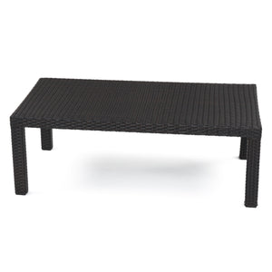 Deco Woven Coffee Table, Color: Black, #6206
