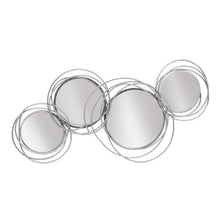 Load image into Gallery viewer, SIlver O&#39;Connor Looped 4 Circle Modern Accent Mirror ( AP630 )
