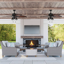 Load image into Gallery viewer, 52" Ocean Crest, Bronze, Pull Chain, Indoor/Outdoor Ceiling Fan EC1442
