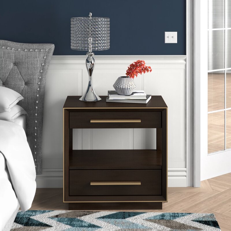 Ochlocknee 2 - Drawer  Nightstand in Espresso MRM1301