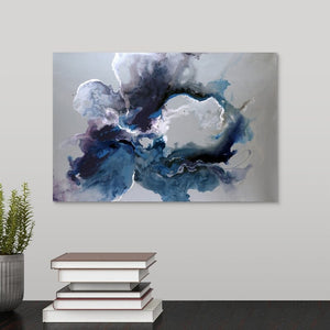 32" H x 48" W x 1.5" D Ochlocknee Cerulean Waters by Sydney Edmunds - Print MRM3548