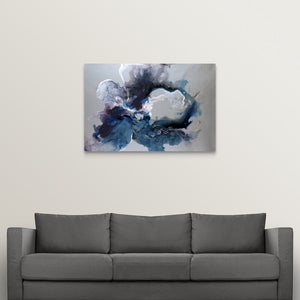 32" H x 48" W x 1.5" D Ochlocknee Cerulean Waters by Sydney Edmunds - Print MRM3548