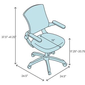 Odelle Ergonomic Mesh Task Chair 6778RR