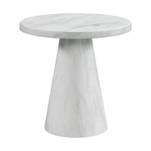 Load image into Gallery viewer, Odette White Tall Pedestal End Table - 2 Boxes
