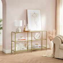 Load image into Gallery viewer, 28.7&quot; H x 51.2&quot; W x 11.8&quot; D Gold Odine Console Table
