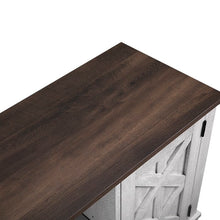 Load image into Gallery viewer, Saw cut-off White Odine TV Stand for TVs up to 60"
