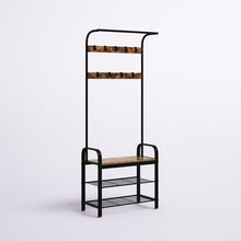 Load image into Gallery viewer, Odysseus 28.3&#39;&#39; Wide Hall Tree with Bench and Shoe Storage
