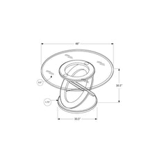 Load image into Gallery viewer, Offex Dark Espresso 48&quot;Dia Tempered Glass Dining Table Top only
