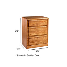 Load image into Gallery viewer, Ogden 30&#39;&#39; Tall 3 - Drawer Solid Wood Nightstand

