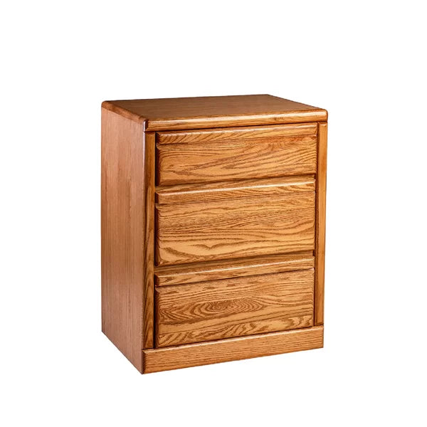 Ogden 30'' Tall 3 - Drawer Solid Wood Nightstand