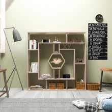 Load image into Gallery viewer, Okane 52&#39;&#39; H x 52&#39;&#39; W Geometric Bookcase
