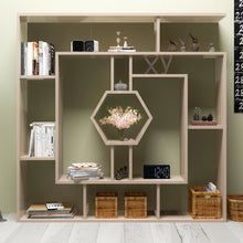 Load image into Gallery viewer, Okane 52&#39;&#39; H x 52&#39;&#39; W Geometric Bookcase
